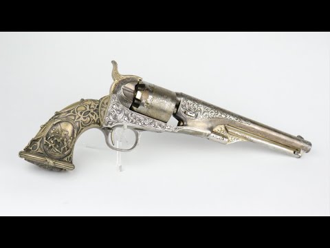 GORGEOUS Tiffany Engraved Colt 1861 Navy Revolver