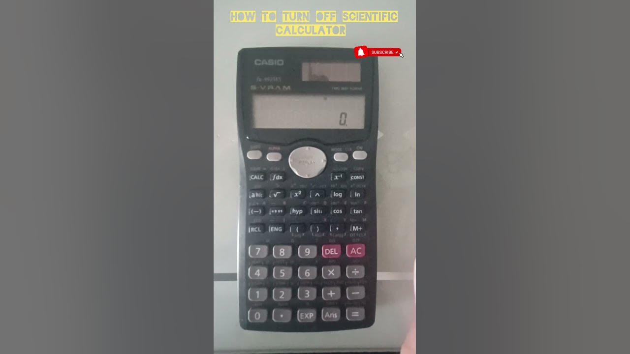  how to turn off scientific calculator youtube