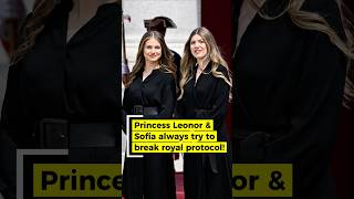 Why do Leonor and Sofia keep breaking Royal Protocol? #royalspain #spain #leonor #sofia #letizia