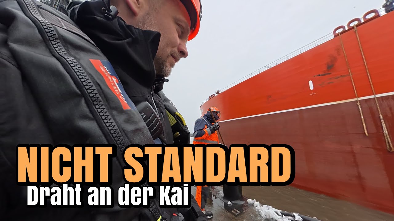 Ungewöhnlicher Job: Vorläufer & Drähte an der Kai statt mit dem Boot