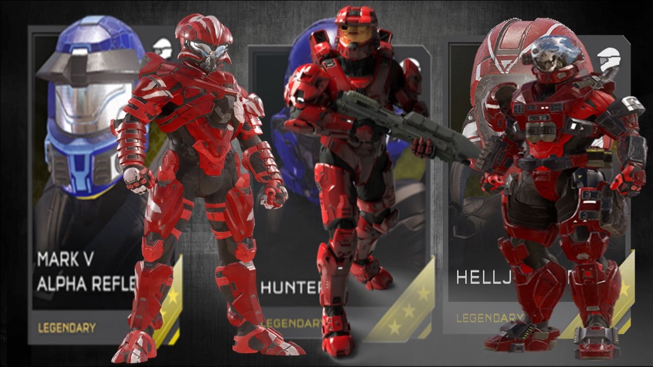 Halo 5 All Mythic armors - YouTube