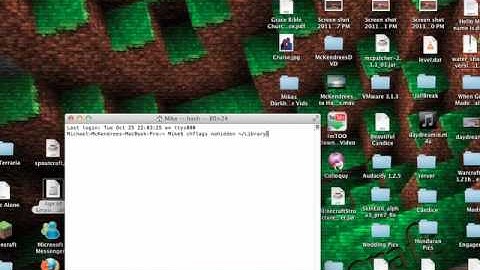 How to unhide Library folder (Mac OS X Lion) 10.7.2