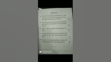 2022 Public administration Ignou MPA 016 june 2022 Decentralisation and local governance||  #ignou