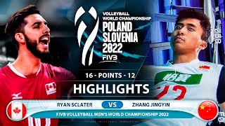 Ryan Sclater vs Zhang Jiangyin | Canada vs China | Highlights | World Championships 2022 (HD)