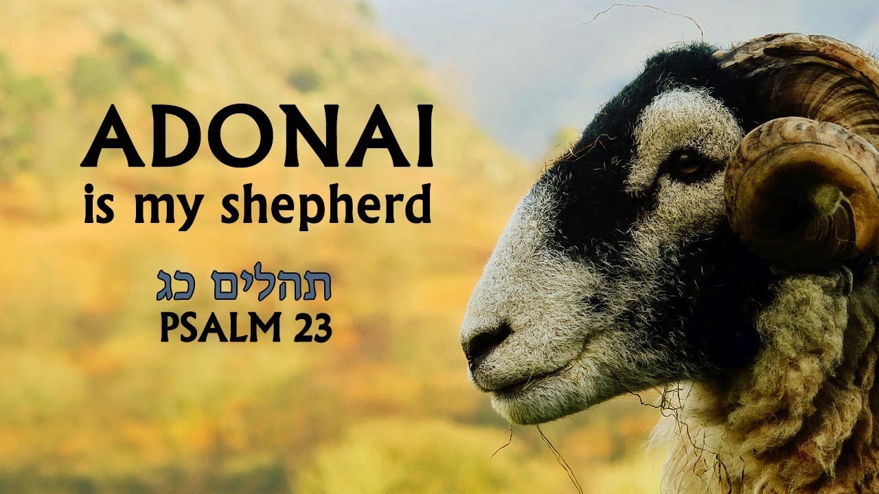 Psalm 23 in Hebrew (with English translation)