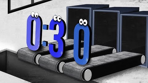 30 Second Cartoon Character Countdown Timer on a Moving Conveyor Belt