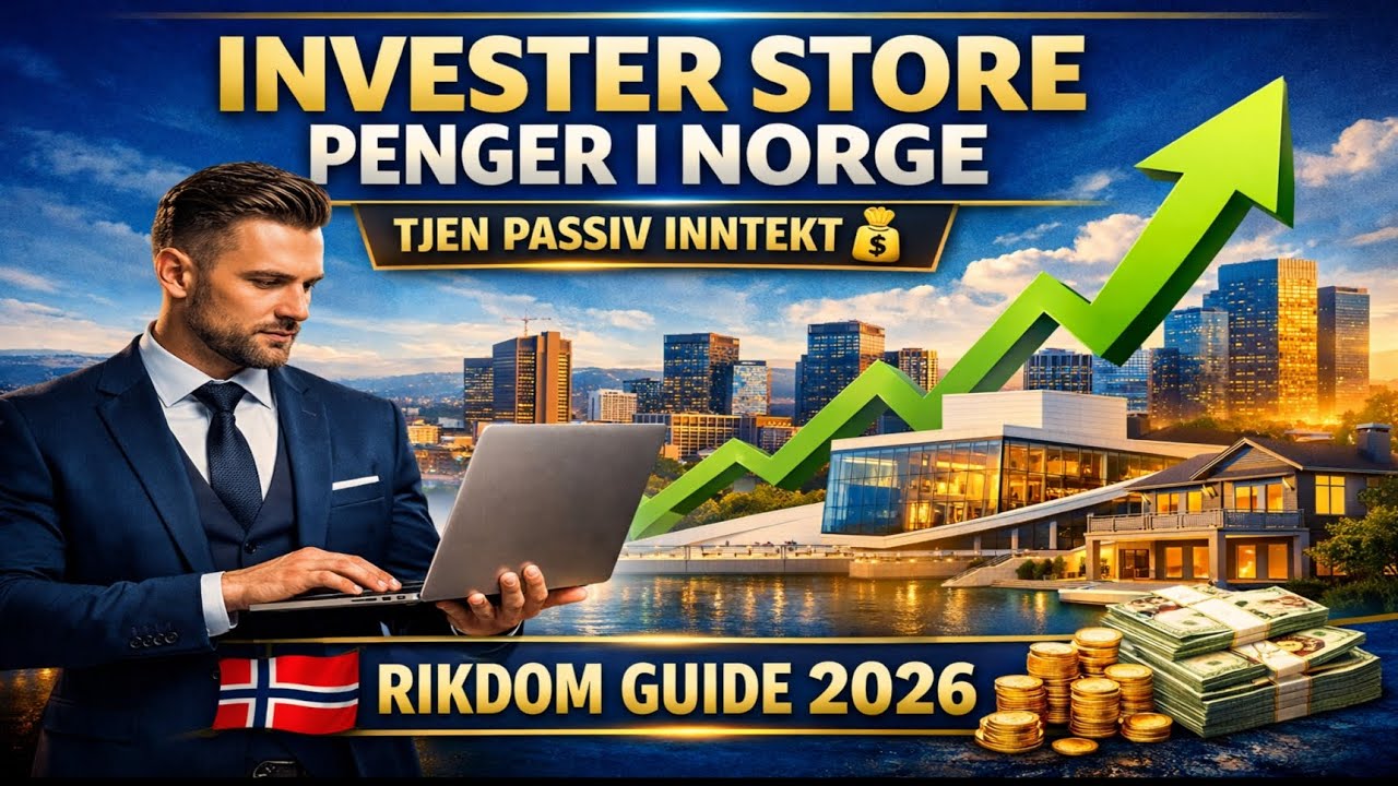 Hvordan investere store penger i Norge – Komplett guide til rikdom og passiv inntekt