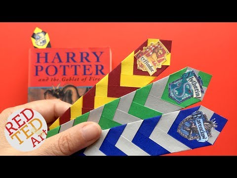 easy-harry-potter-bookmark-diy---how-to-make-a-chevron-bookmark-diy---easy-paper-bookmark-ideas