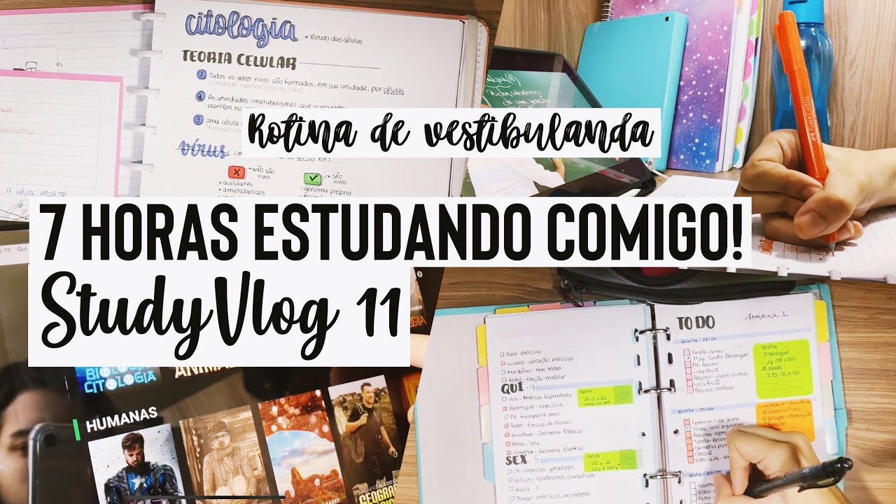 SUPER StudyVlog! | 7 horas estudando comigo! | Ana’s Studies