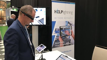 Field Service EU Helplightning platform on Vuzix M400