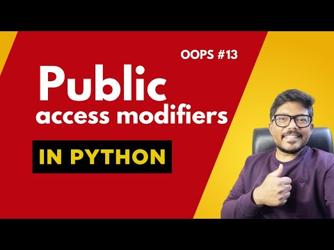#13 Public access modifiers in python #python #online #codechasers #public #access #modifiers #tips