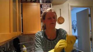 several layers of rubber gloves