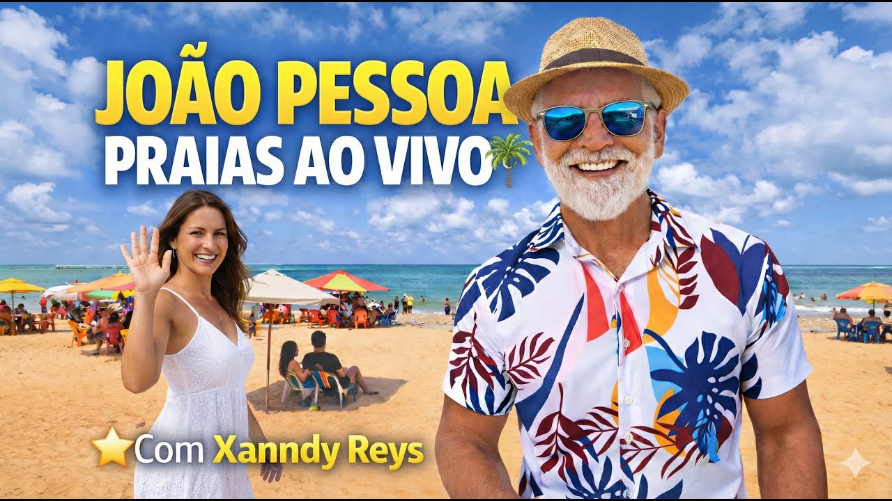 João Pessoa 🌴 Praias Pé na Areia | Live Beach Vibes
