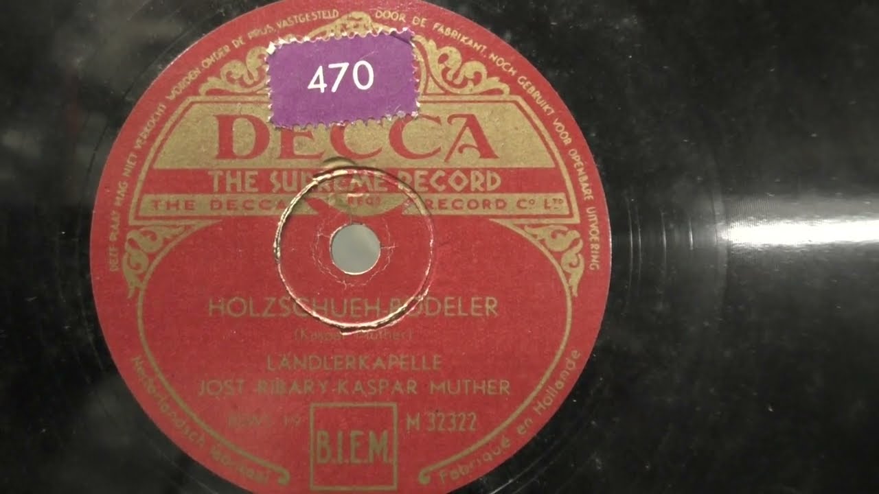 Landlerkapelle Jost Ribary - Kaspar Muther: Holzschueh Bodener. (1947).