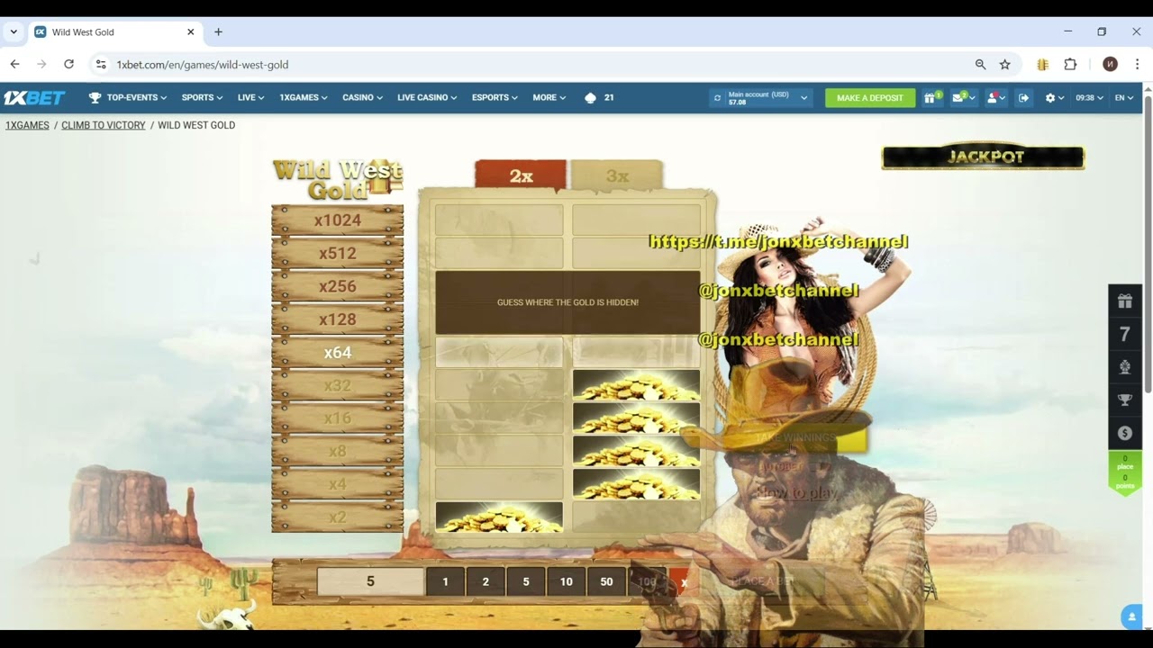 🔥 Wild West Gold Script 1xbet 💰 JON XBET Strategy 🎰