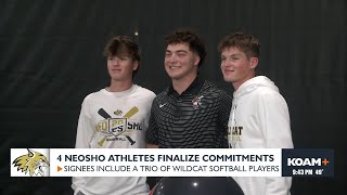 Four Neosho athletes put pen to paper on Wednesday Wealth