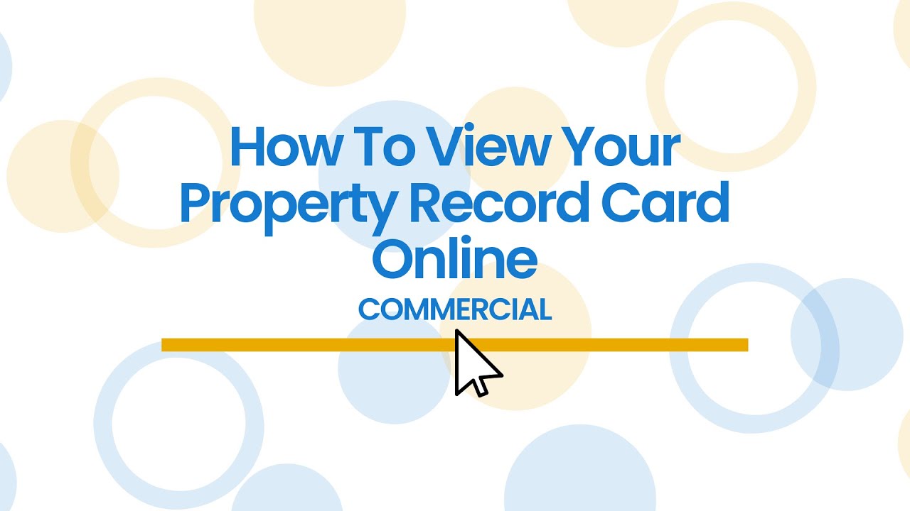 Cumberland County Tax Administration How to View Your Property Record