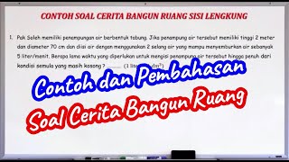 Contoh dan Pembahasan Soal Cerita Bangun Ruang Sisi Lengkung