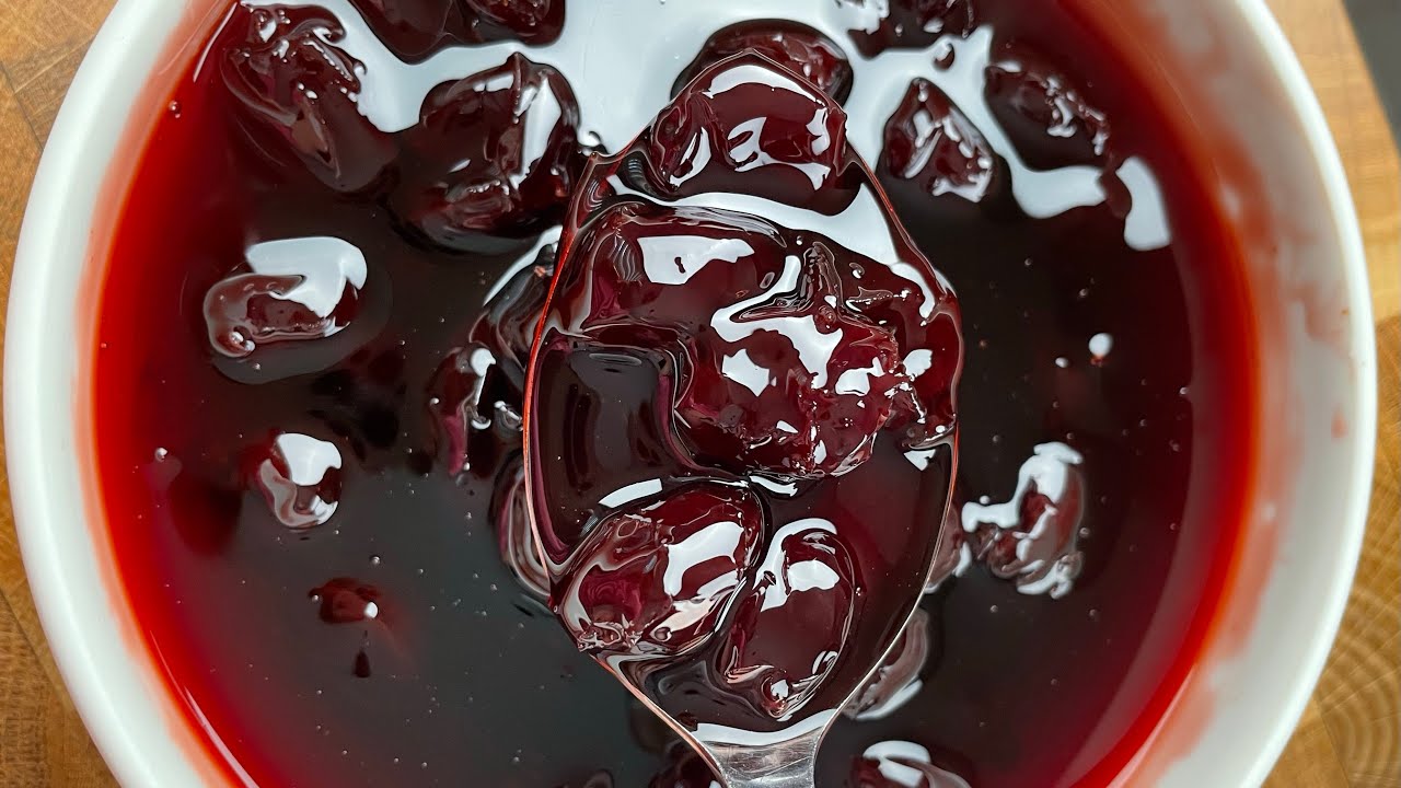 TAM ÖLÇÜLÜ Asla Şekerlenmeyen Tane Tane MÜTHİŞ KIVAMLI VİŞNE REÇELİ TARİFİ✔️