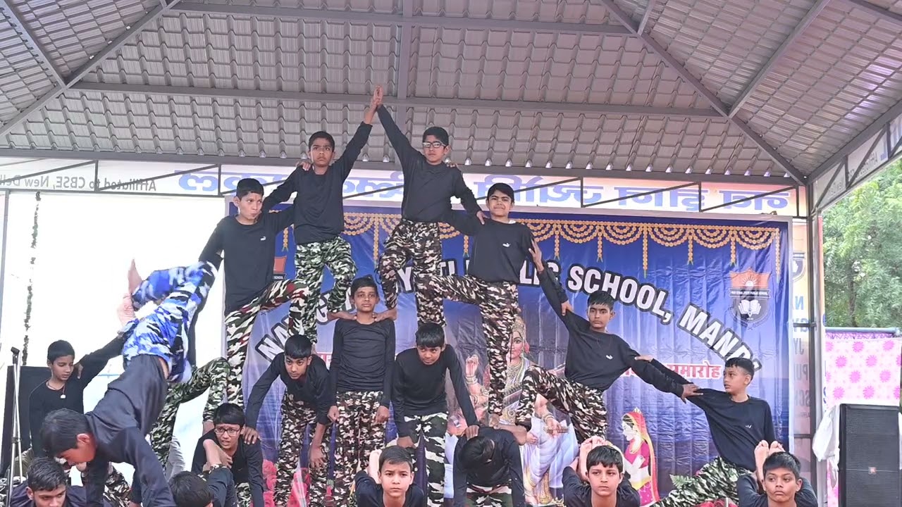 yoga part 2 Nav Gyan Jyoti Public School, Mandi. performance by class 7th