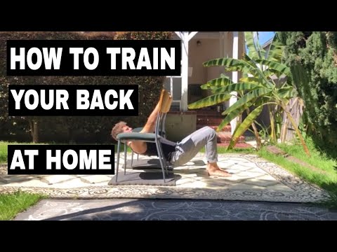 How To Train Calisthenics At Home. Chair Pull Ups. Calisthenics Back Workout. Home Workout For Back.