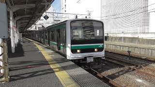 常磐線Ｅ５０１系１０両　高萩行き　水戸駅発車