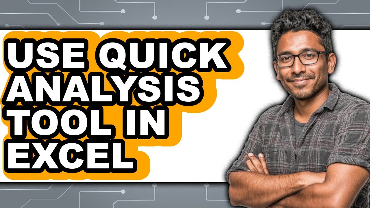 How to Use Quick Analysis Tool in Excel (easy Method) - YouTube