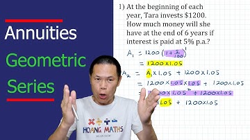 Annuities | Application of Geometric Series part 1