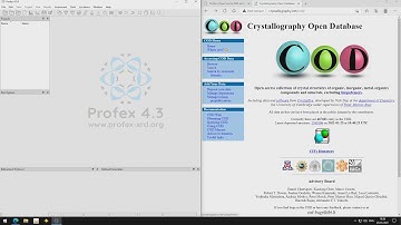 Profex XRD: New Feature - Accessing the COD Database