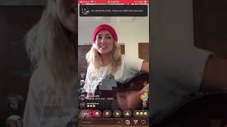 Video thumbnail of "Tori Kelly Sings “Party in the USA” by Miley Cyrus on IG Live 4-17-20"