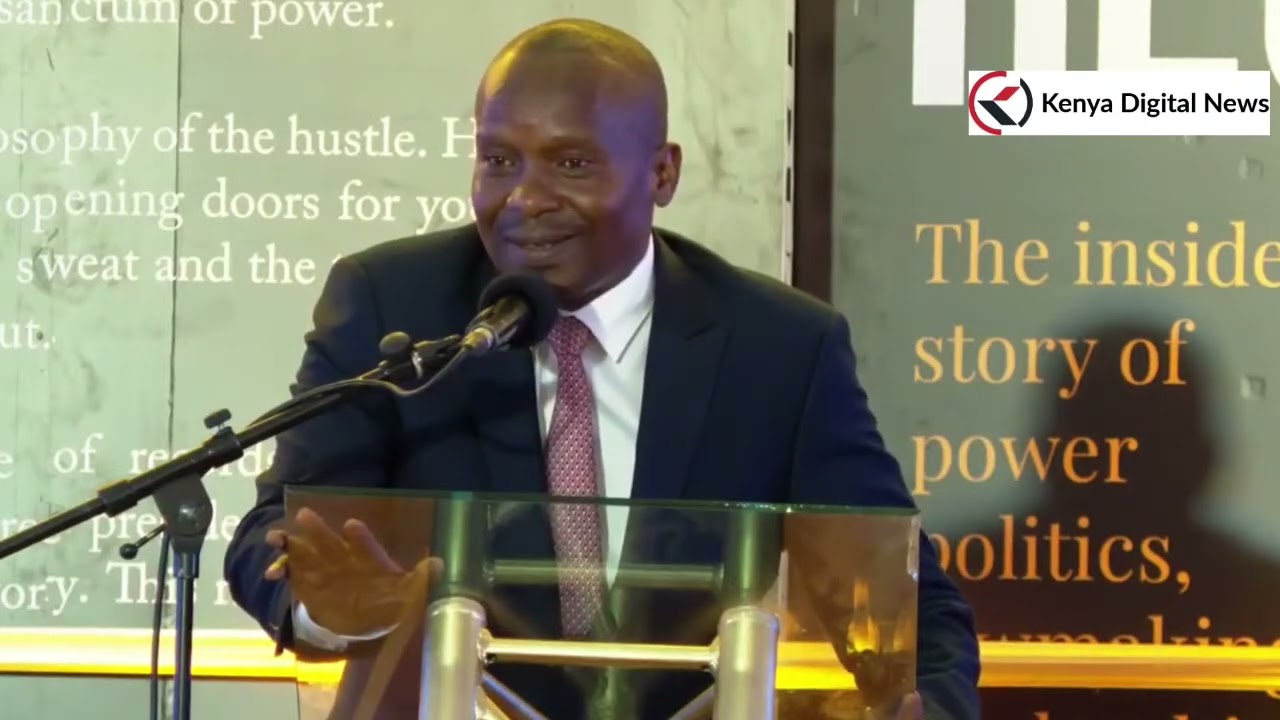 INTERIOR CS KITHURE KINDIKI'S SPEECH AT ADEN DUALE'S BOOK LAUNCH!!