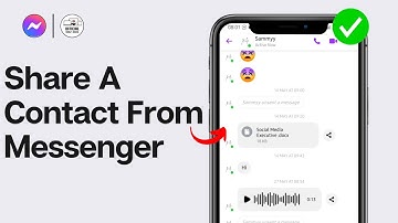 How To Share A Contact From Messenger 2024 (FULL GUIDE)