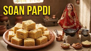 Miniature Doll Soan Papdi Cooking ASMR | Indian Village Tiny Kitchen Sweet Dessert