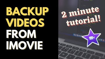 How to Back up iMovie Project to External Hard Drive on Mac