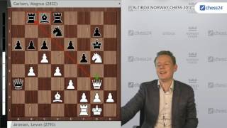 Jan Gustafsson analysiert Aronian - Carlsen, Norway Chess 2017