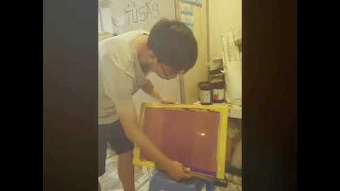 Lên keo chụp bản in lưới trong 2 phút - Congdongin.com