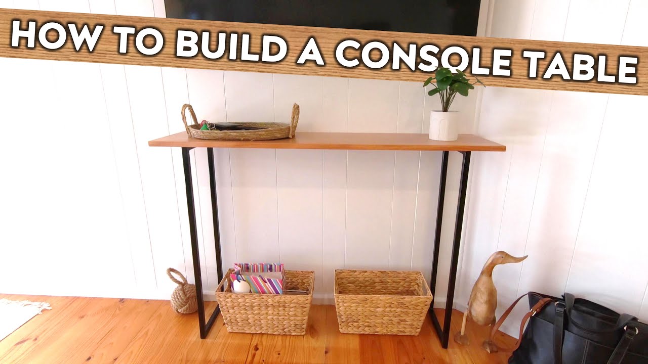 HOW to BUILD an Entryway Console Table, a Great DIY Project! - YouTube