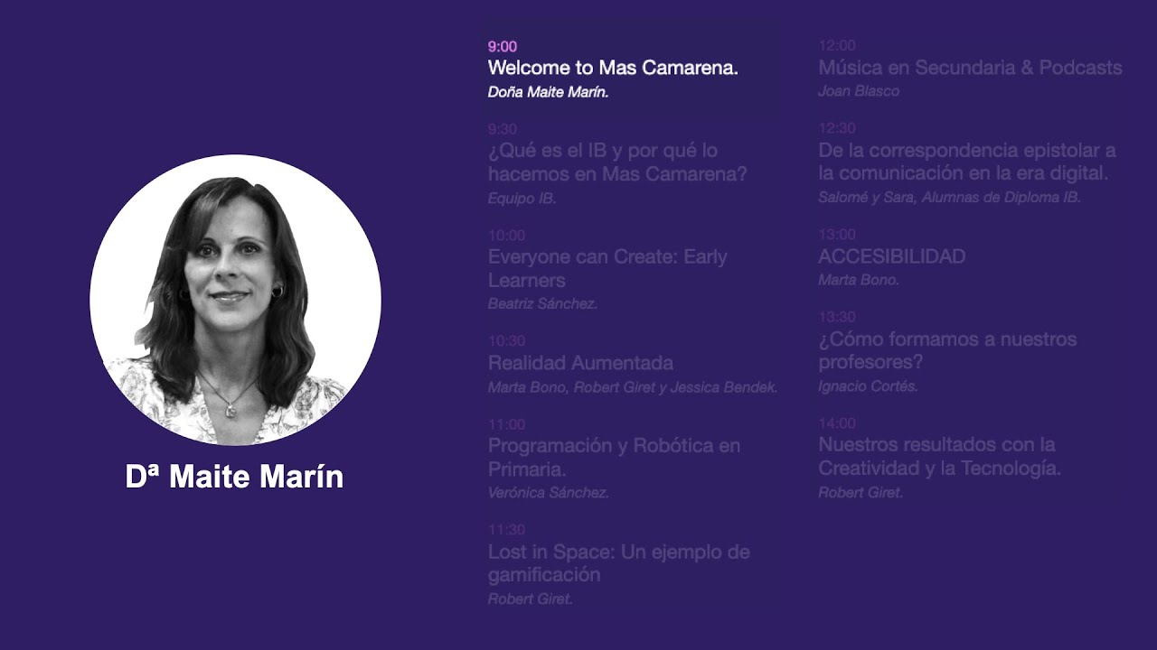 Welcome to Mas Camarena con Dª Maite Marin