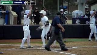 Binghamton Softballs Allison L Amoreaux Hits Home Run Vs. Georgia Southern, 212