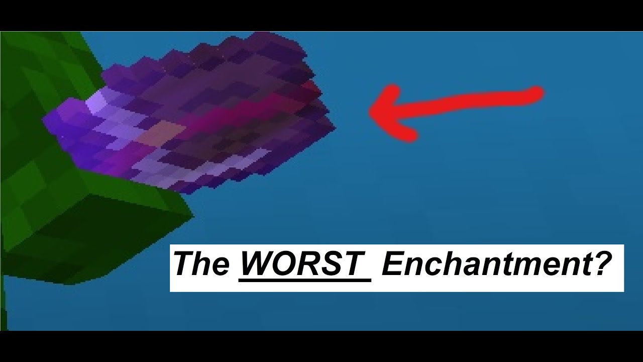 The Worst Enchantment In Minecraft Bane Of Arthropods Youtube