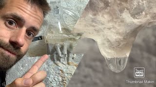 Growing cave formations in my basement | DIY stalactites | self growing sculpture