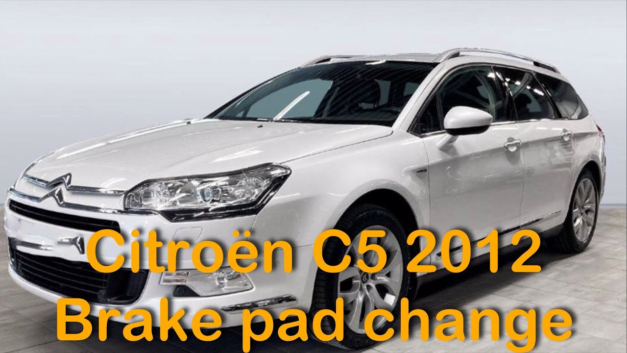 Citroen C5 Brake pad change on the front wheels (Changing car brakes