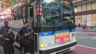 2014-2016 MCI Prevost X3-45 Bus #2664 on The Staten Island Bound SIM30 Express Bus To Sunnyside