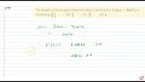 IIT JEE APPLICATION OF DERIVATIVES The length of the longest interval in which the function `3sin...