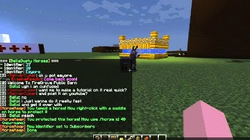 MineCraft How to use HorseKeep Plugin Tutorial