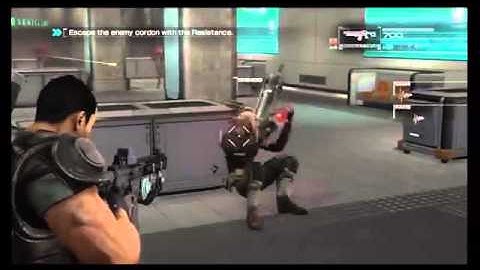 Binary Domain   Chap 4 Refuse And Resist Gorilla Shindo Rocket Cutscene, Follow Me Scene Xbox 360