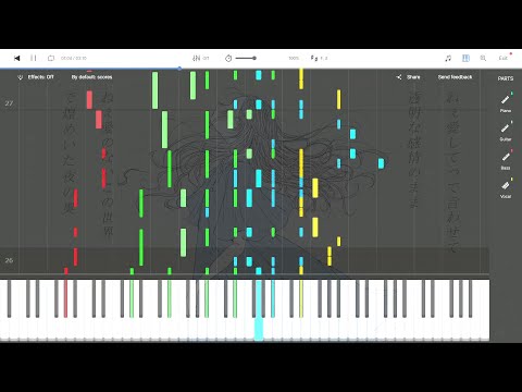 【ピアノ楽譜】Without Knowing / MIMI【原曲再現】