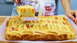 Творожный Пирог с Персиками или другими фруктами! Творожный Пирог с Персиками или другими фруктами!