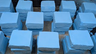 Extra Soft Sky Blue gym chalk fluffy | Relaxing |Satisfying | ASMR screenshot 1
