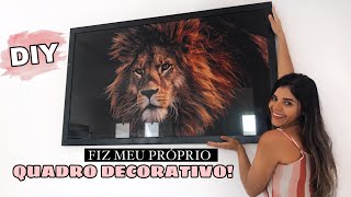 COMO FAZER QUADRO DECORATIVO - DIY-  || ZannySantos